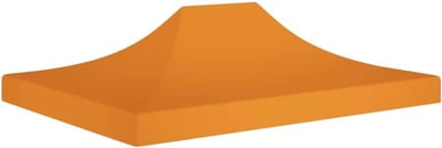 Partytent Dak - Paviljoen Overkapping - Feestelijke Bijeenkomsten - Waterdicht Pvc Coating - 4.5 x 3 Meter - Oranje