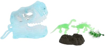 Trend Toys 3D Dinosaur 11cm glow in the dark with keychain with 2 dino's 2 asst. 8cm.