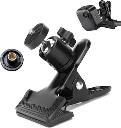 Metalen Klemclip - Camera Mount Bevestiging - Camera Beveiligen - Schadevrije Installatie - 2 stuks - Zwart