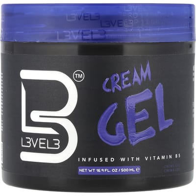 Niveau 3, gel crème, à la vitamine B5, 500 ml (16,9 onces liquides) black