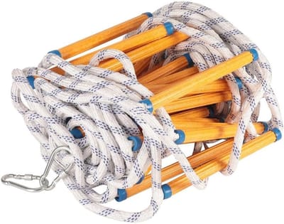 25 Meter Vluchtladder met Haken - Brandladder en Nooduitgang voor Balkon en Boomhut
