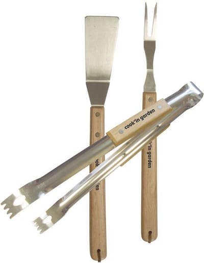 Cook'in Garden Essentiel S3 Accessoires HV Hout Spatel-Tang-Vork