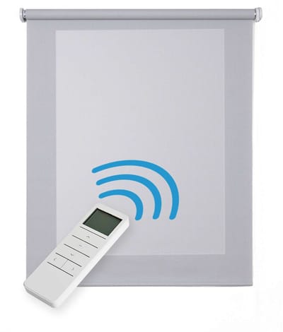 Storesdeco - Motorgecontroleerd Screen rolgordijn, thermische isolatie,Grijs 100x250cm