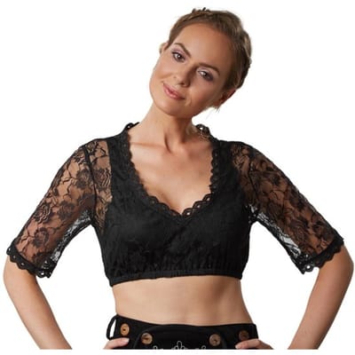 dressforfun - Dirndlblouse Resi XXL - verkleedkleding kostuum halloween verkleden feestkleding carnavalskleding carnaval feestkledij partykleding - 303089