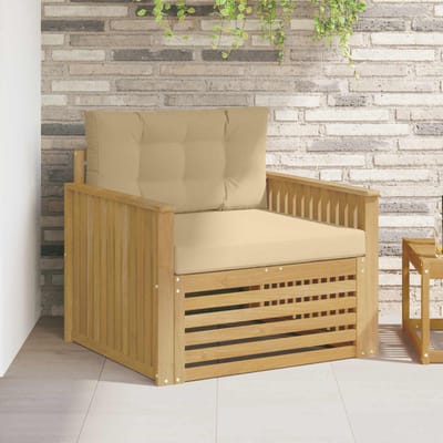 vidaXL - Buitensofa - Polyester - Wit