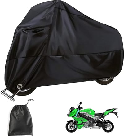 Motorhoes, waterdicht, uv-bescherming, universeel, voor buiten, 190T, motorscooterafdekking, zeil met vergrendelingsgaten, 245 x 105 x 125 cm