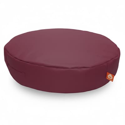 Whoober ronde zitzak Ibiza M outdoor bordeaux rood - Wasbaar - Voor binnen en buiten