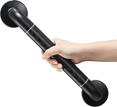 Douchebeugel - Badkamergreep - Veiligheid thuis - Roestvrij staal - 90 cm - Zwart