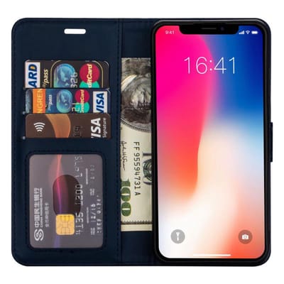 Hoesje Geschikt voor Huawei P Smart 2020 Rico Vitello Wallet case/Book case hoesje + screen protector kleur kleur Blauw