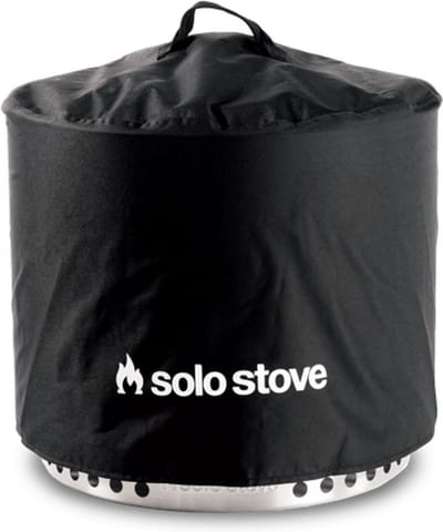 Solo Stove Bonfire-beschermhoes. Accessoire voor de Bonfire-vuurkorf. Waterdicht, PVC-gecoat polyester met binnensteun van aluminium stutten, ⌀ 56 cm, hoogte 40,6 cm. Kleur: Zwart