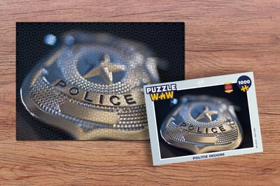 Puzzel Politie insigne - Legpuzzel - Puzzel 1000 stukjes volwassenen
