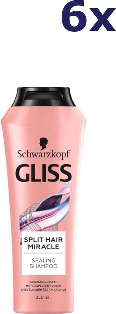 Gliss Kur - Shampoo - Split Hair Miracle - 370ml x 6