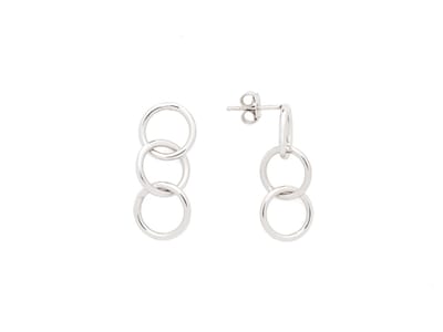 Glow - 106.1432.00 - Oorhangers - Zilver - Gerhodineerd  28mm x 11mm