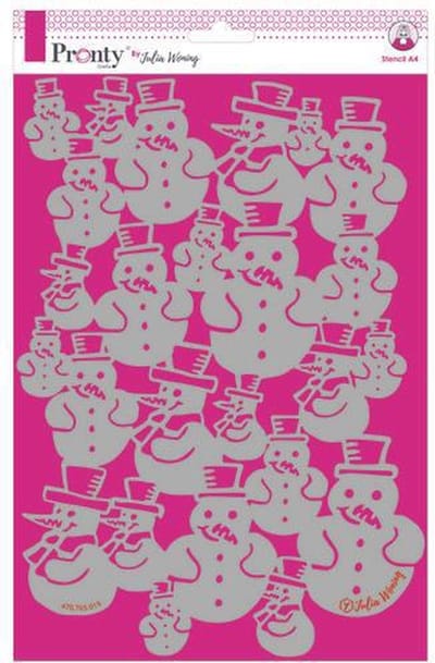 Pronty Stencil Snowman 470.765.019 A4 Julia Woning