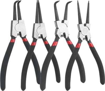 4-delige set retentierringen tangen met draagtas - perfect voor binnen en buiten