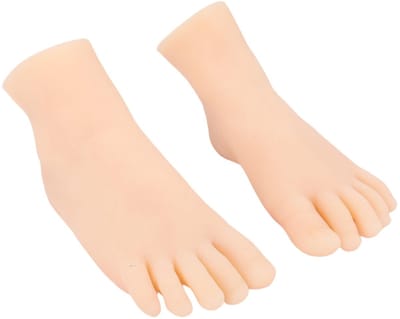 Dailygoods- Voetmodel Levensecht - Siliconen Voetmodel - Mannequin voor Voetjuwelen - Flexibel en Buigbaar - Hoogwaardige Kwaliteit - Comfortabel en Duurzaam