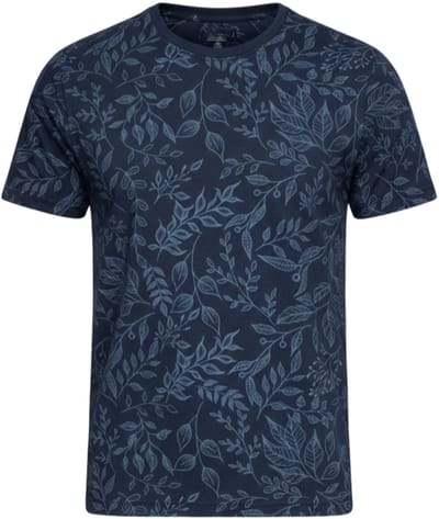 OMBRE T-shirt - Regular Fit - Korte Mouw - Geen Sluiting Marine S
