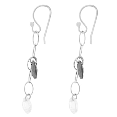 Orphelia Dames 925 Sterling Zilver Dangle Oorbellen - Zilver ZO-5729/1
