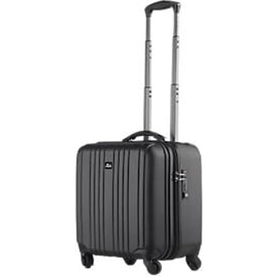JSA Reistrolley 2-in-1 – 30L – ABS – TSA Slot – Laptopkoffer 15 inch – 4x 360° Wielen - Zwart
