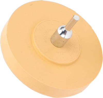 Sticker Gum Wiel - Lijmverwijderaar Rubber - Auto Reinigen - Veilig Voor Verf - 4 Inch Diameter - Grijs