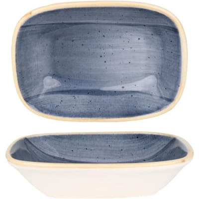 Bonna Serveerschaal - Aura Dusk - Porselein - 14x10 cm - set van 2