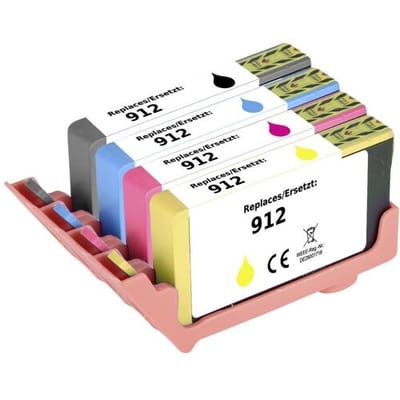 Renkforce Inktcartridge vervangt HP 912, 6ZC74AE, 3YL80AE, 3YL77AE, 3YL78AE, 3YL79AE Compatibel Combipack Zwart, Cyaan, Magenta, Geel RF-5718852