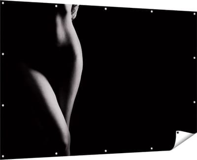 Gards Tuinposter Naakte Vrouw Lichaam - Erotiek - 180x120 cm - Tuindoek - Tuindecoratie - Wanddecoratie buiten - Tuinschilderij