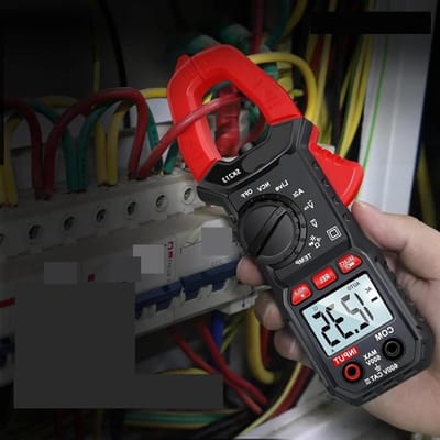 Digitale Stroomtang - Ampèremeter Multimeter - Elektrische Metingen - True RMS Waarden - 600A 600V - Zwart