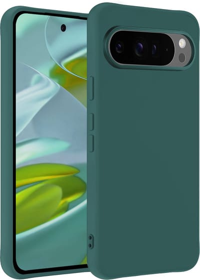 Hoesje - Geschikt voor Google Pixel 10 Pro - Sterk & Shockproof - Hoes Cover - Siliconen Case - Telefoonhoesjes - Donkergroen