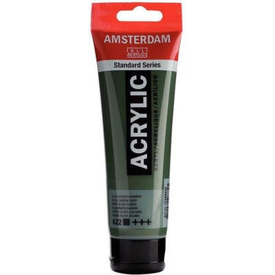 Amsterdam Standard Series Acrylverf Tube 120 ml Olijfgroen Donker 622
