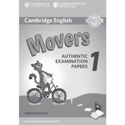 Cambridge English Movers 1 For Revised Exam From 2018 Answer Booklet - Cambridge Young Learners