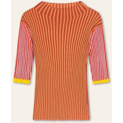 Oilily Kalligrafie Trui- maatXS Oranje Crush