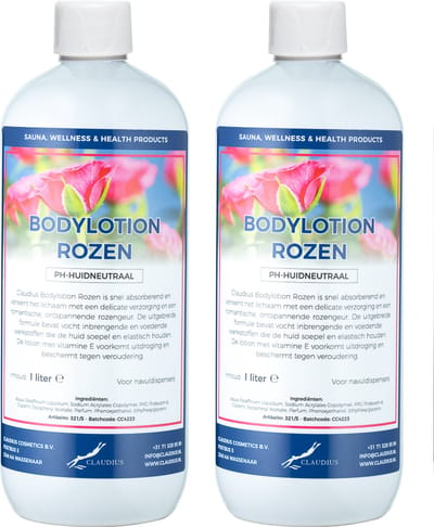 Bodylotion Rozen 1 Liter - set van 2 stuks