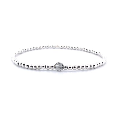 IbizaMen - heren - armband - 925 - sterling - zilver - 3,5mm - Swarovski
