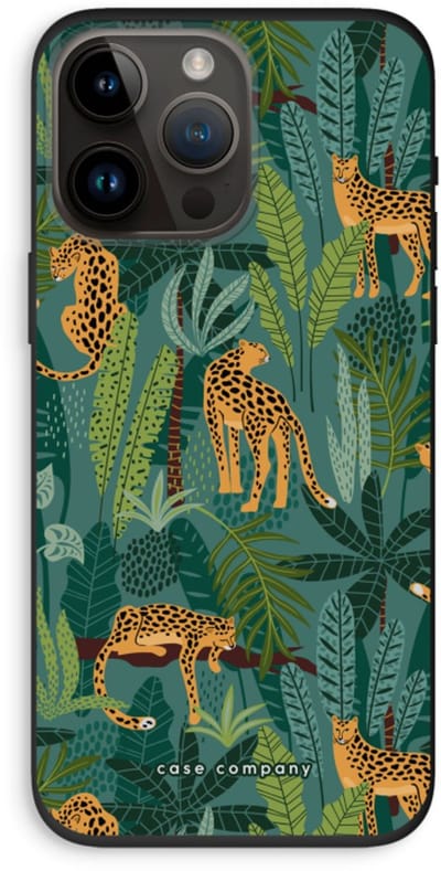 Case Company® - Hoesje geschikt voor iPhone 14 Pro Max hoesje - Luipaard 2 - Biologisch Afbreekbaar Telefoonhoesje - Bescherming alle Kanten en Schermrand