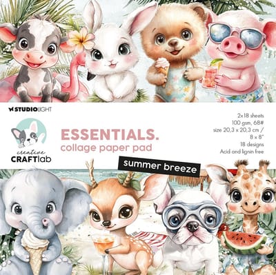 Collage paperpad Summer breeze - Essentials nr. 360