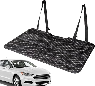 Autobed Achterbank - Reis Slaapmat - Comfortabel Reizen - Opvouwbaar Ontwerp - 133 x 78 cm - Zwart