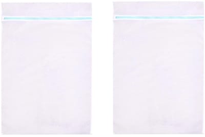 Dailygoods- Waszak Groot 60 x 80 cm - Waszakken voor Wasgoed - Mesh Waszak - Wasnet met Rits - Reistas voor Kleding - Ademend Materiaal