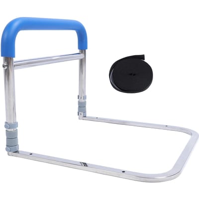 Barrières de lit pour personnes âgées Barre de soutien de lit réglable en hauteur Assistant de mobilité Prévention des chutes white