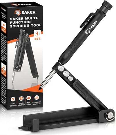 Multifunctioneel Scribing Tool voor Houtbewerking - Aluminiumlegering Diep Gat Potlood Meetgereedschap