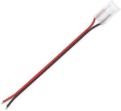 Connector met draad voor COB LED-strip 48V 10mm - Kunststof - SILUMEN