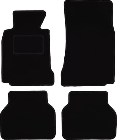 Zwarte veloursmatten voor: BMW 5 E39 sedan, stationwagen, touring (1996-2004)