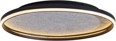 QAZQA xavi - Design LED Plafondlamp - 1 lichts - Ø 59 cm - Zwart - Woonkamer | Slaapkamer | Keuken