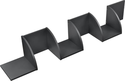 [en.casa]® Design Wandplank - planken - grijs model 1