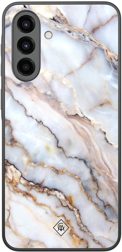 Casimoda® hoesje - Geschikt voor Samsung Galaxy A36 - Marble Dream - Zwart TPU Backcover - Marmer - Grijs
