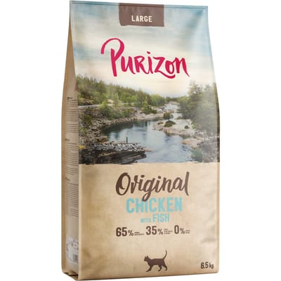 Purizon Large Adult Kip & Vis - graanvrij - Nieuw Receptuur: Dubbelpak 2 x 6,5 kg