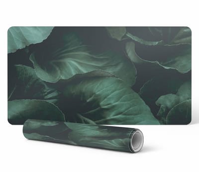 Universele beschermmat voor tafels en aanrechtbladen, 'Leaves in the Shade', 90x45 cm