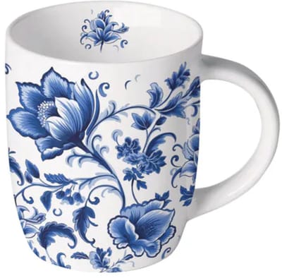 Mok - Beker - Delft blue florals - 200ml