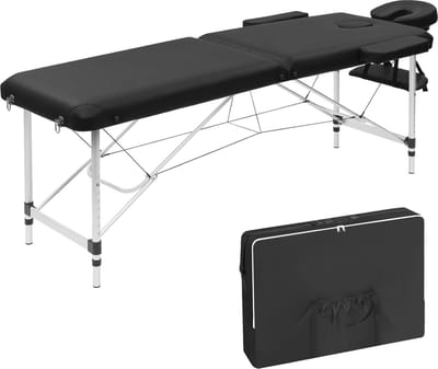 Opvouwbare Massagetafel met Hoofdsteun en Armleuningen - Verstelbare Hoogte en Draagvermogen tot 270 kg