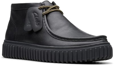 Leren Veterschoenen Met Rubberen Zool